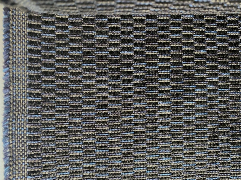 De Ploeg Cane blauw grijs zwart patroon