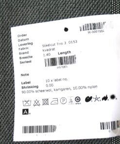 Kvadrat Steelcut Trio 3 153 grijs zwart