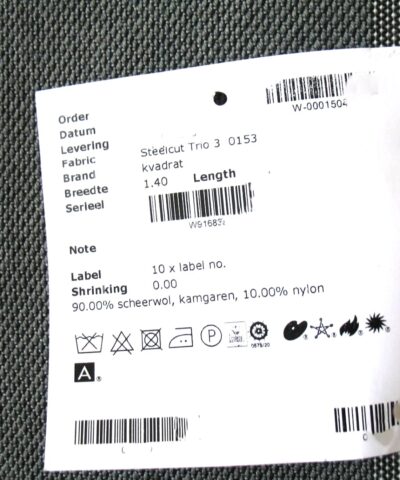 Kvadrat Steelcut Trio 3 153 grijs zwart