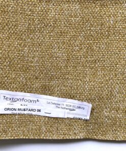Textaafoam Orion Mustard 06 okergeel grijs
