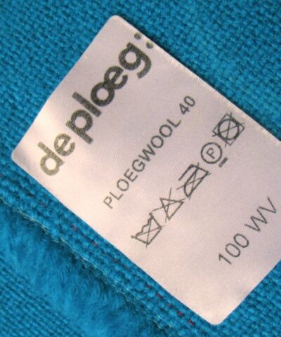 De Ploeg Ploegwool 40 fel blauw met logo