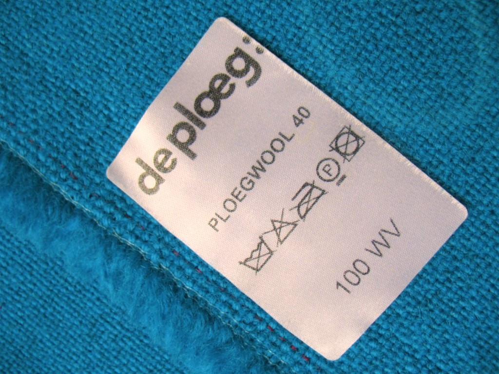De Ploeg Ploegwool 40 fel blauw met logo