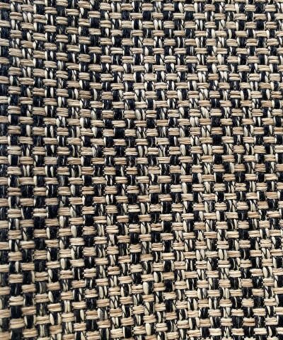 meubelstof beige zwart grof geweven