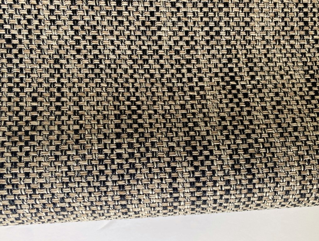 meubelstof beige zwart grof geweven