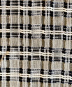 Kvadrat Sahco gordijnstof roomwit goud zwart