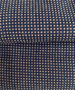 Sunbrella Domino Jackpot Dom R050 blauw beige groen blokjes patroon