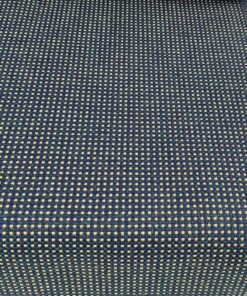 Sunbrella Domino Jackpot Dom R050 blauw beige groen blokjes patroon