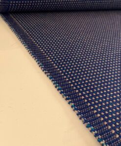 Sunbrella Domino Jackpot Dom R050 blauw beige groen blokjes patroon
