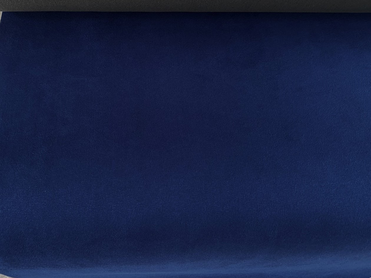 suedine kobalt blauw