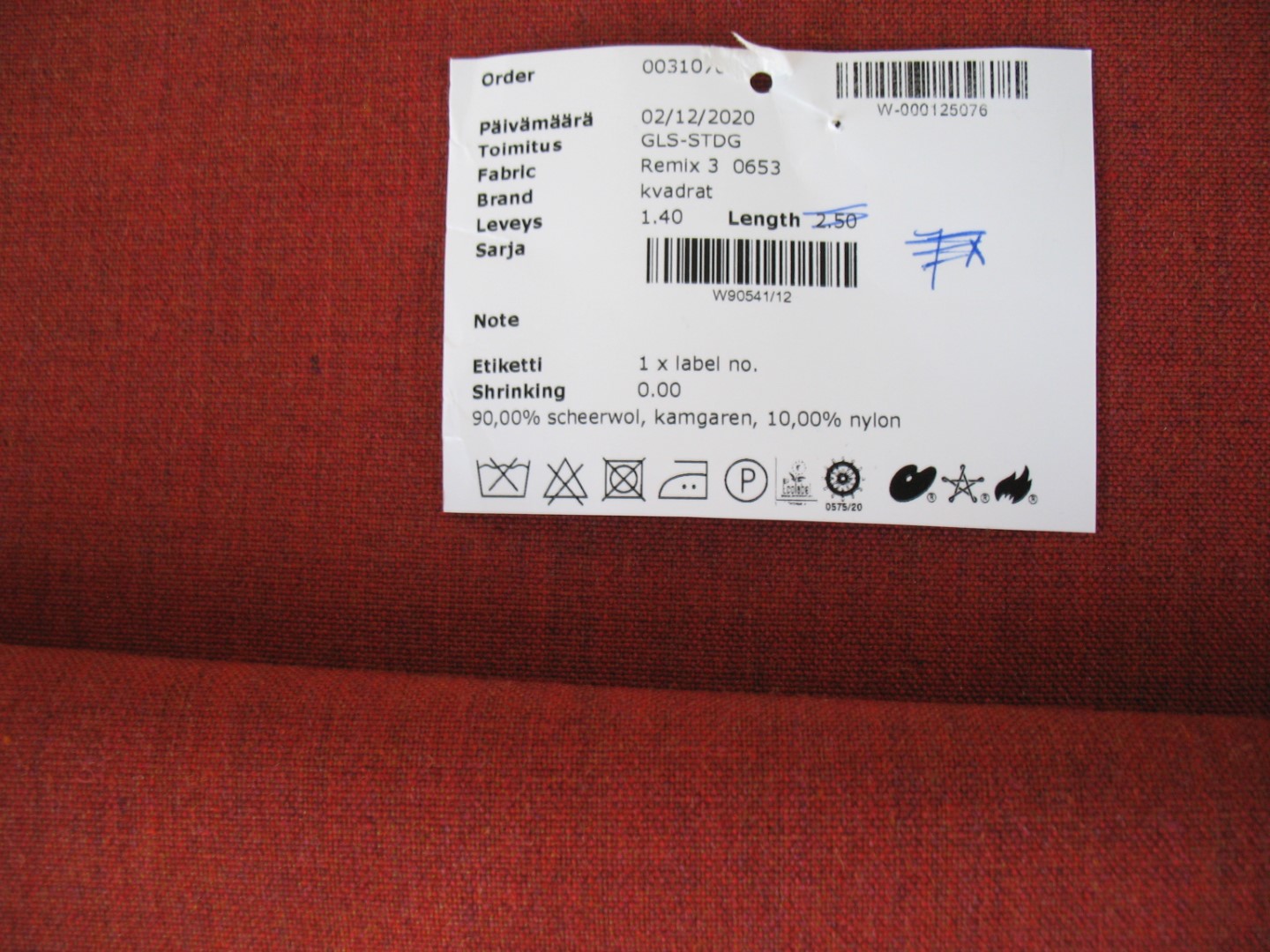 Kvadrat Remix 3 653 oranjebruin