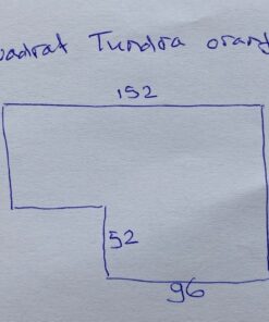 Kvadrat Tundra oranje zwart coupon A